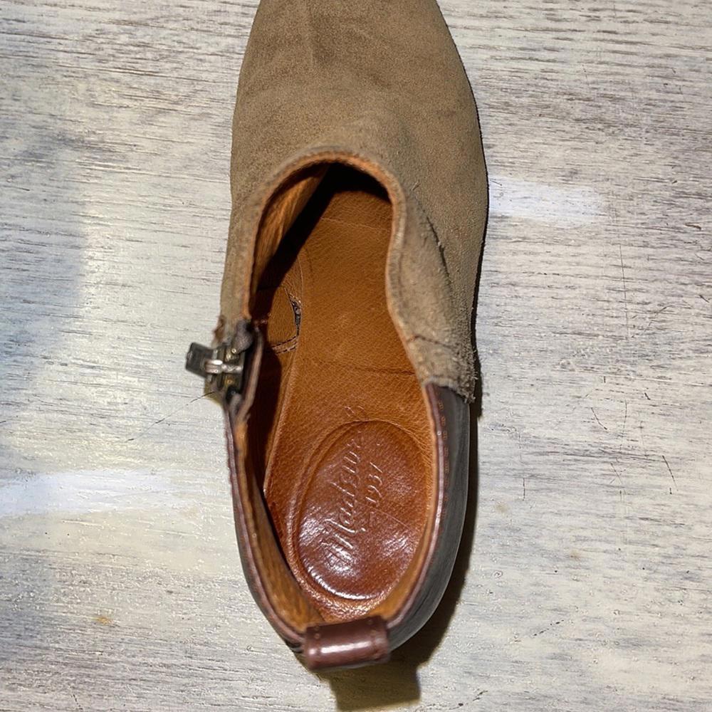 Madewell Suede Leather Patchwork Two Tone Booties - image 5